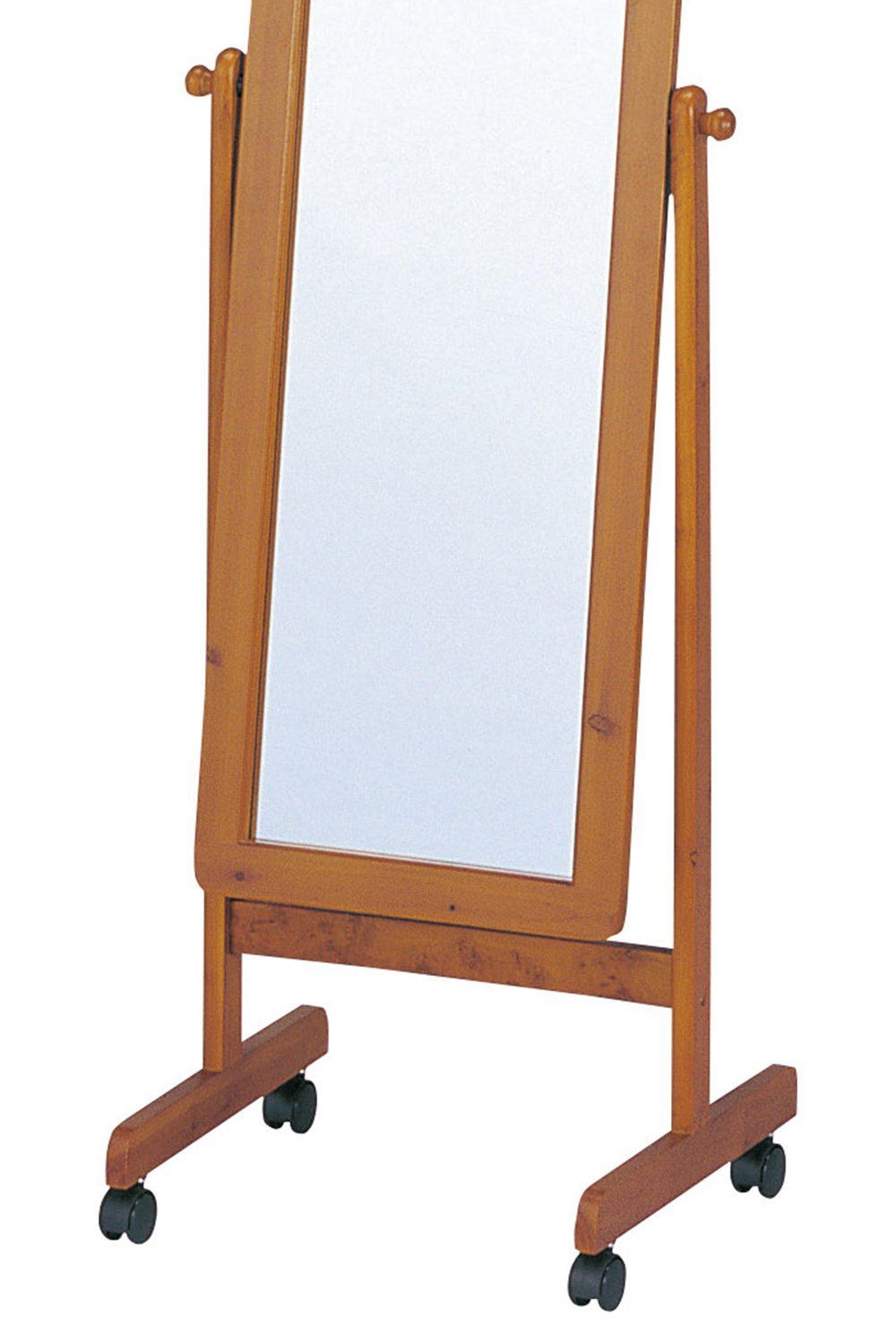 P-121 ブラウン 木製スタンドミラー koeki 弘益