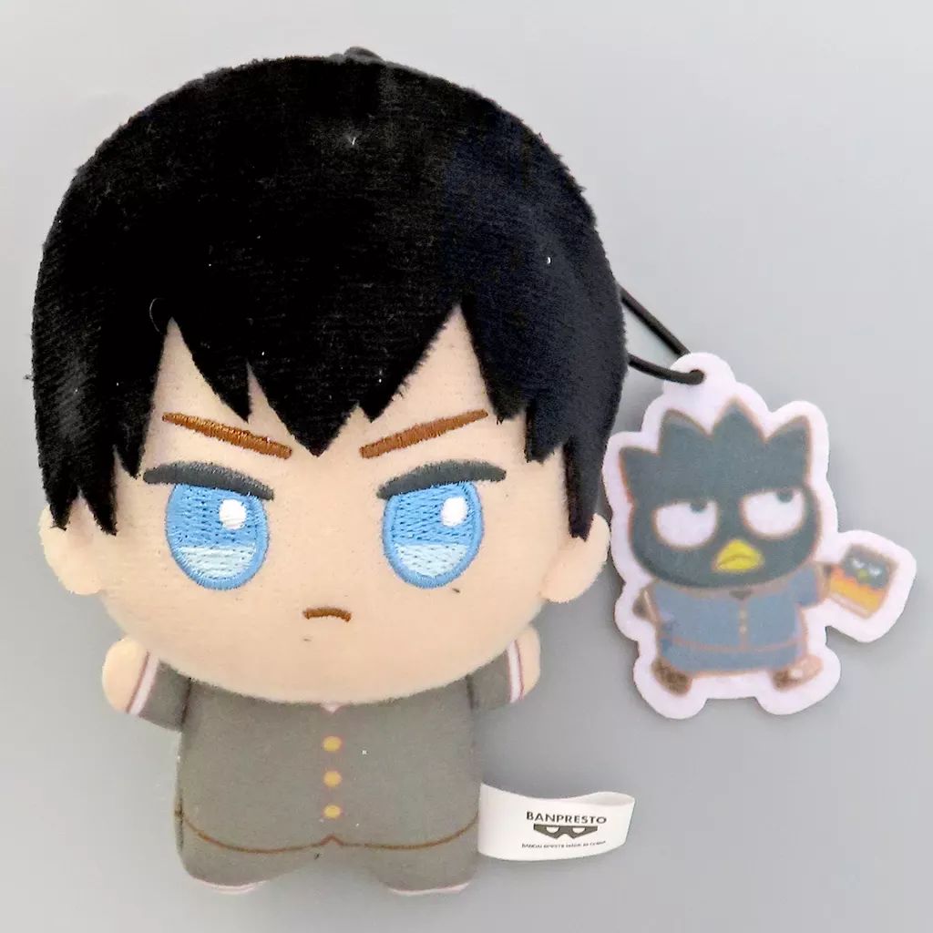 中古】ぬいぐるみマスコット・ぬいぐるみバッジ 影山飛雄×バッドばつ丸