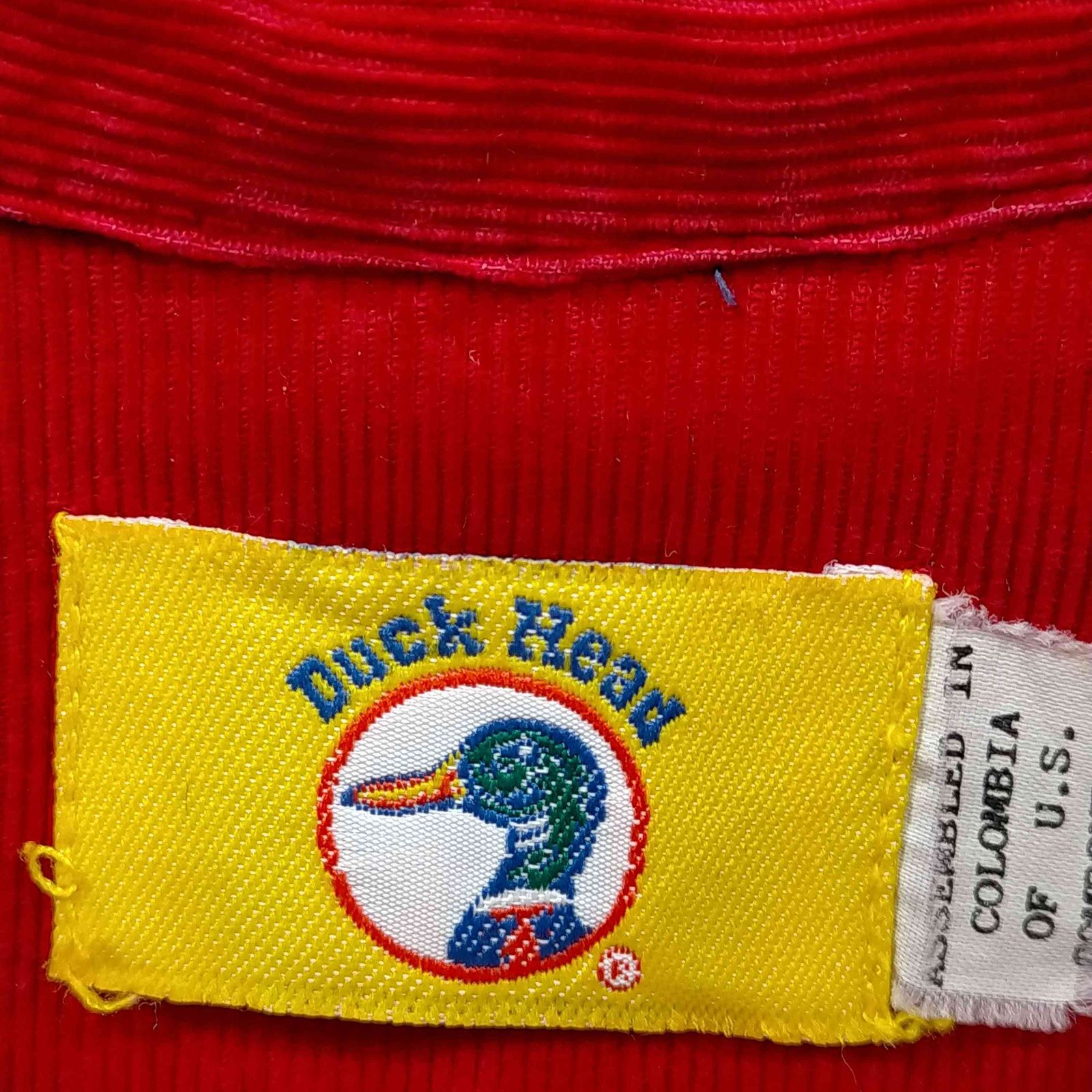 〜90s USA製 DUCK HEAD ダックヘッド BDシャツ 柄 ゴルフ USA製 90年代 DUCK HEAD ダックヘッド 長袖 マルチストライプ