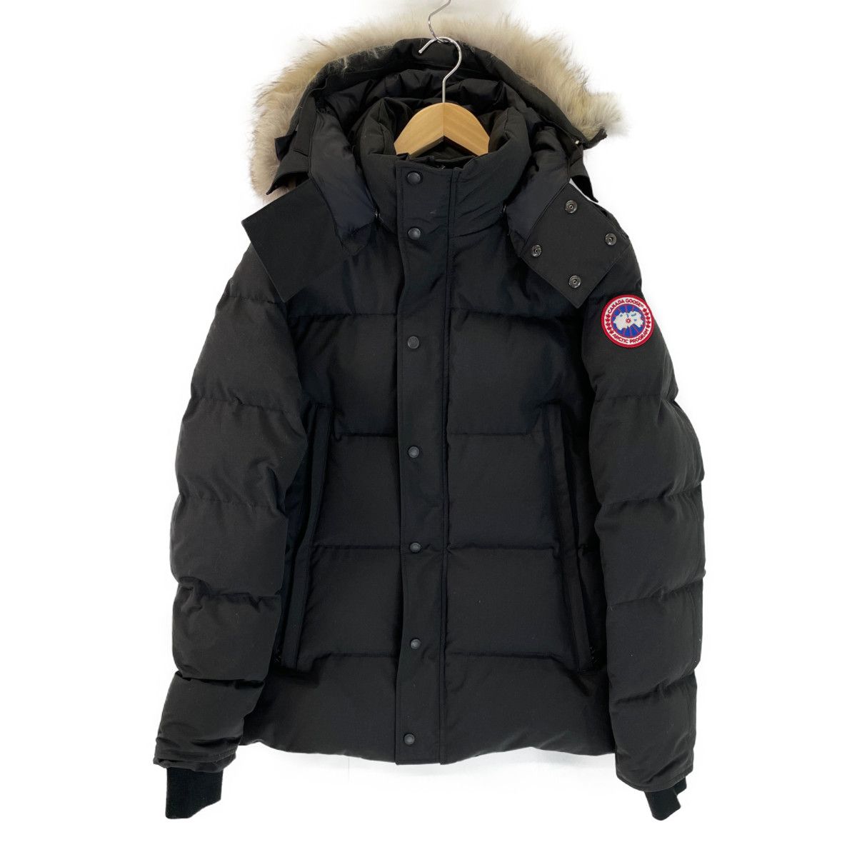 CANADA GOOSE カナダグース 3808M ﾌﾞﾗｯｸ ｳｨﾝﾀﾞﾑﾊﾟｰｶ XL - メルカリ