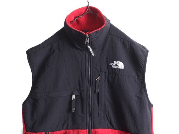the north face デナリ USA フリース ベスト 90s 古着 90s USA製 TNF The North Face デナリ フリース ベスト 黒