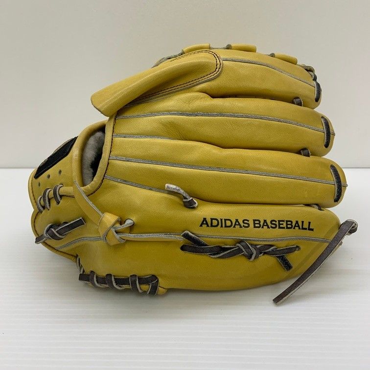 adidas Professional 硬式投手用グローブ イエロー 中古品 アディダス adidas プロフェッショナル 硬式硬式 投手用