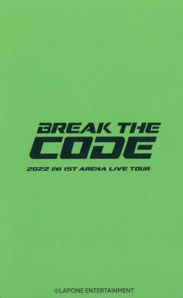 INI BREAK THE CODE DVD Blu-ray トレカ 藤牧京介 商品詳細ページ | INI OFFICIAL STORE | 『2022 INI 1ST ARENA