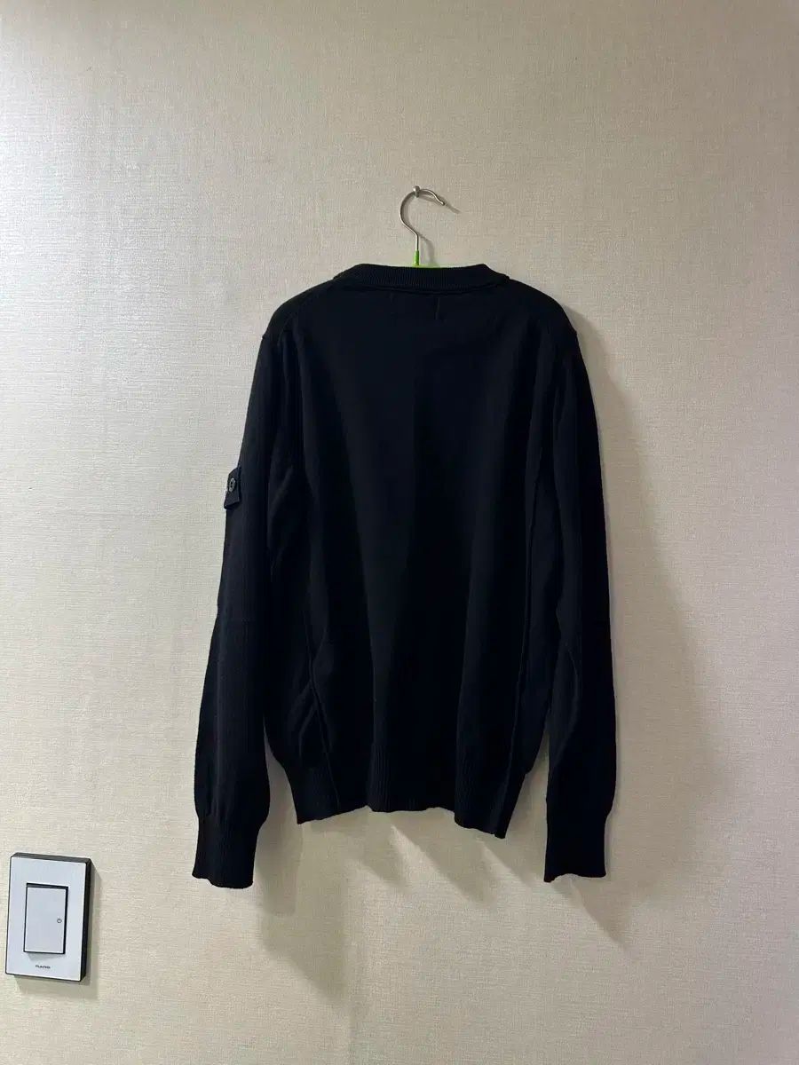 STONE ISLAND ストーンアイランド ジュニア 黒 ワファン パッチ バージン ウール ニット 10Y 142