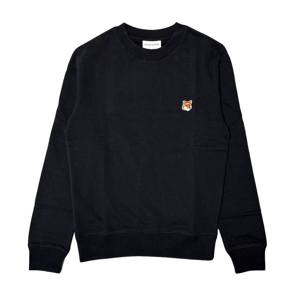ファイナルセール開催中！ 1 MAISON KITSUNE メゾンキツネ LW00302 KM0001 P199 ブラック スウェット トレーナー