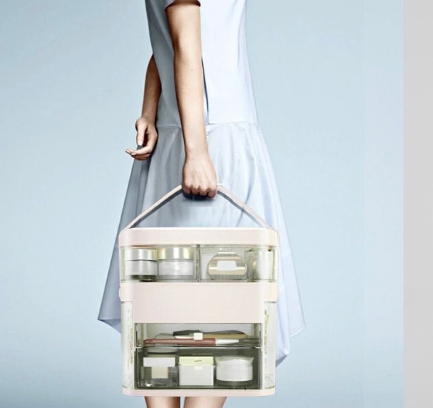 メイクボックス LED 大容量 ドレッサー コスメボックス 可愛い 送料