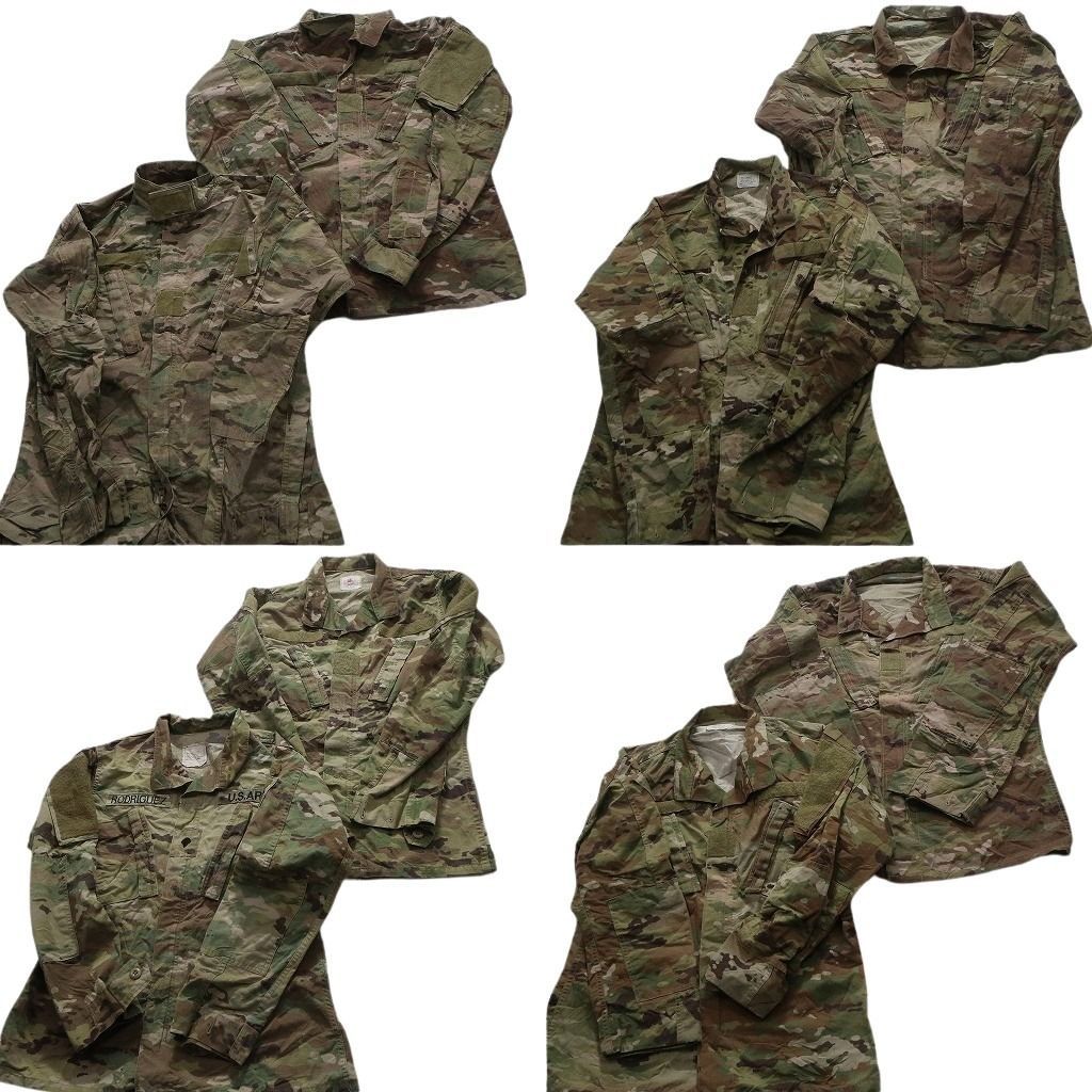古着卸 米軍実物 コンバットジャケット ミリタリー 8枚セット メンズ XS |Ｓ |30 マルチカム US.ARMY 古着 NA8835