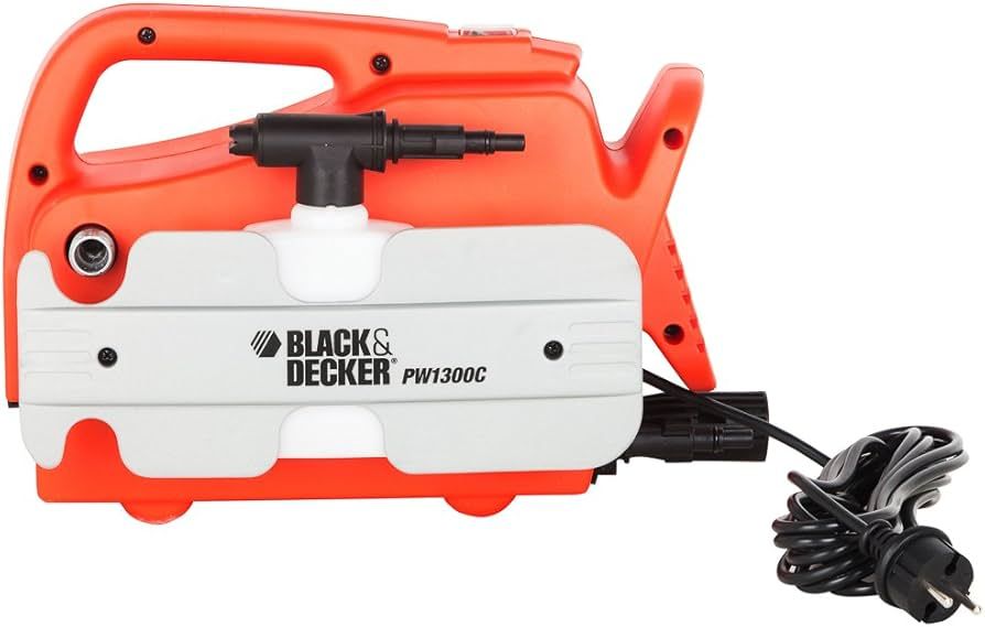 箱無し BLACK&DECKER1300ワット高圧洗浄機 コンパクトフィット PW1300C