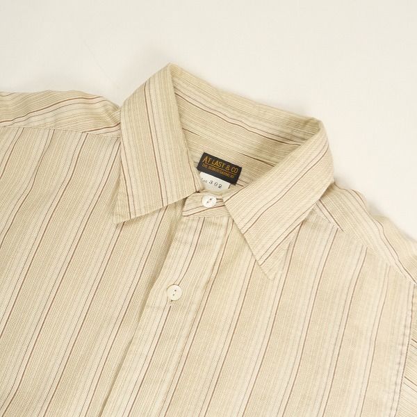 At Last ＆ Co アットラスト/BUTCHER PRODUCTS ブッチャープロダクツ DOT RAYON SHIRT NAVY 長袖シャツ