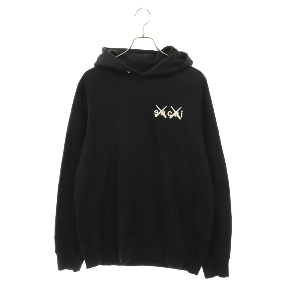 Sacai (サカイ) 21SS×KAWS カウズ ロゴ刺繍スウェットプルオーバー