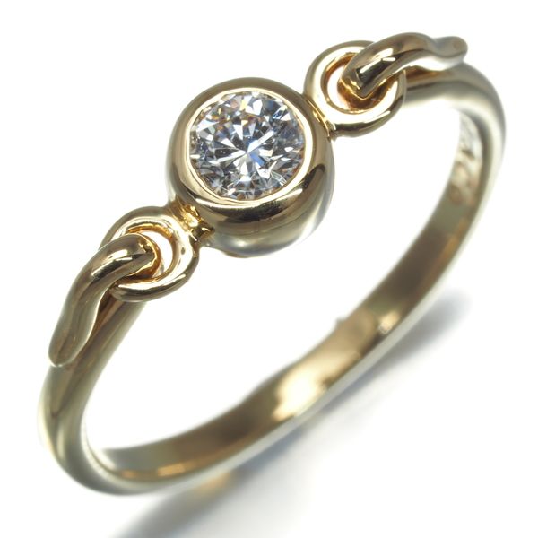 ティファニー リング ダイヤ ダイヤモンド スワン 一粒 12号 K18YG  