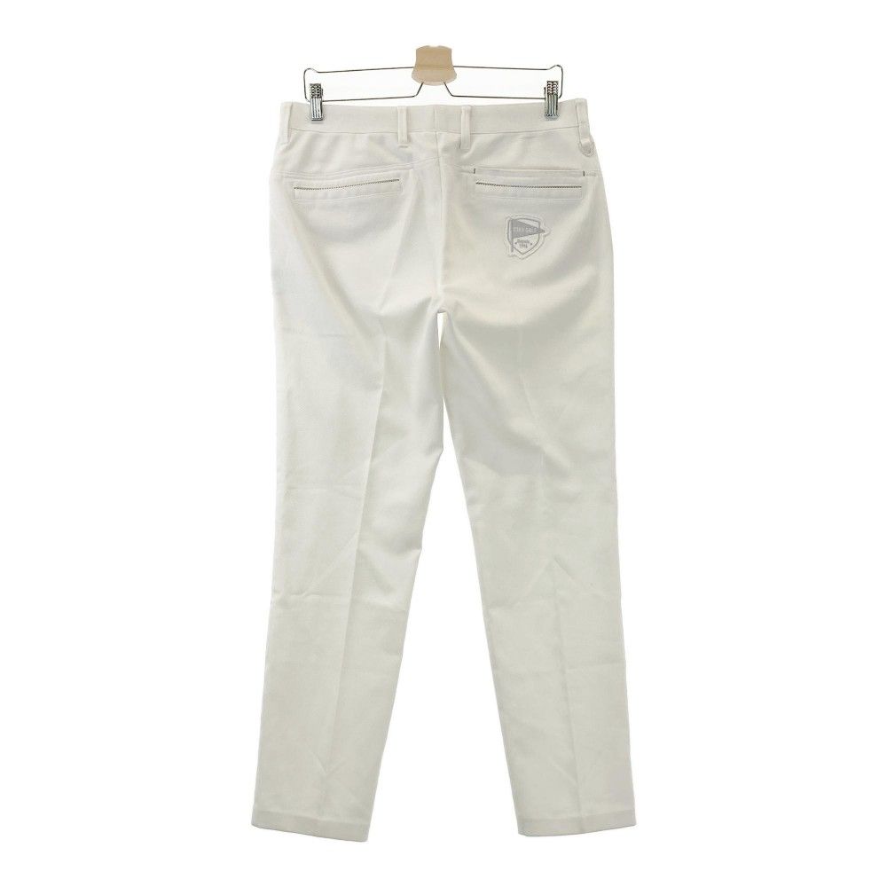 ☆２３区GOLF パンツ W82☆ニジュウサンクゴルフ メンズ クロップドパンツ グレー×白/ストライプ ゴルフウェア ボトムス☆人気！☆即決！  グレンチェック スポーツ 23区GOLF ニジュウサンクゴルフ パンツ