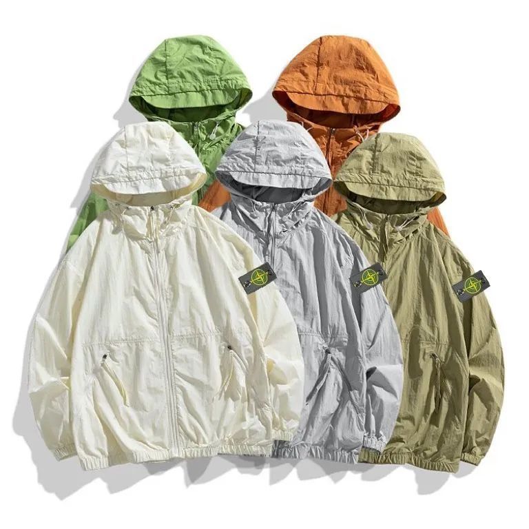 stone lsland 最新の皮膚服メンズ屋外日保護服