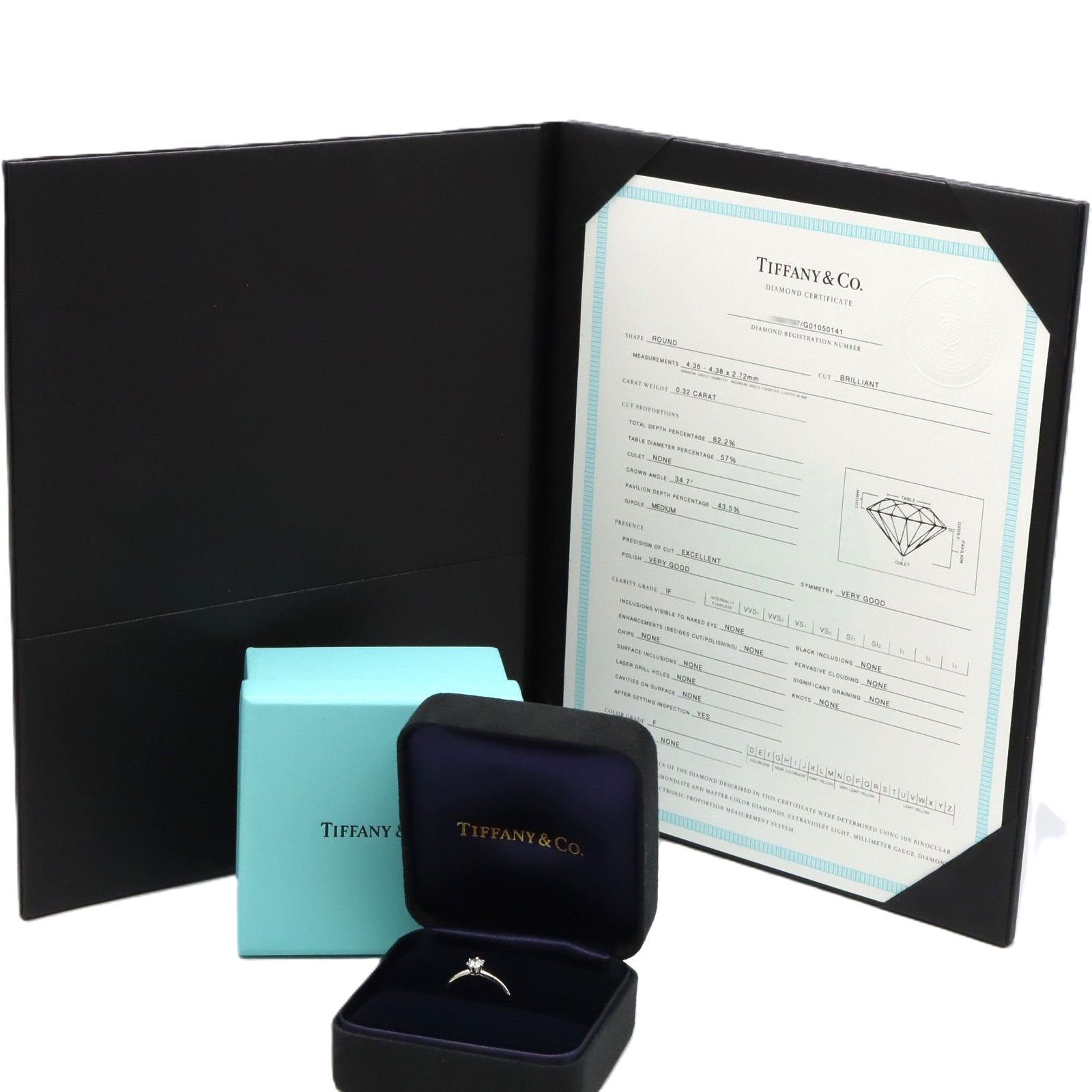 ティファニー　TIFFANY　PT950　9.5号　ソリティア　リング　良品 TIFFANY&Co. ティファニー ソリティア リング 指輪 11.5号 Pt950