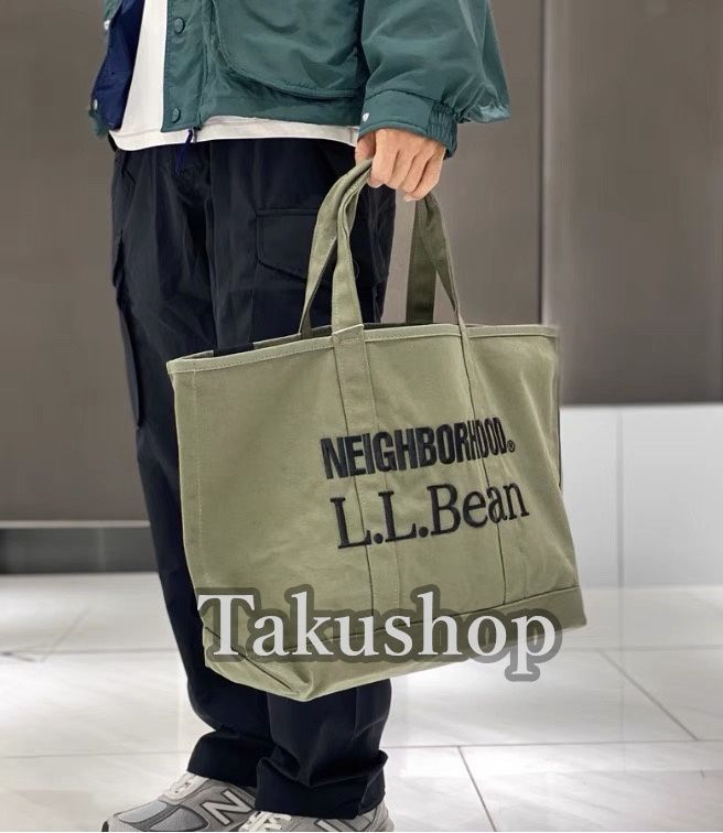 NEIGHBORHOOD NH X L.L.BEAN .GROCERY TOTE グロッサリートート [ 241PXLBN-CG01 ]