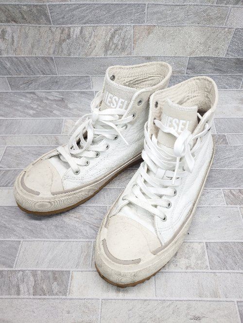 DIESEL ディーゼル S-PRINCIPIA MID ハイカット スニーカー シューズ サイズ27.0 ホワイト メンズ P  【1405230014152】