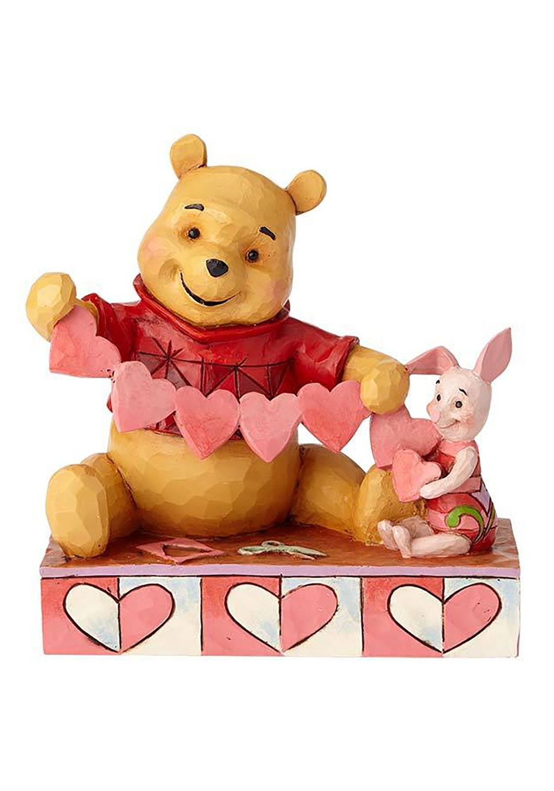 enesco 置物 Pooh and Piglet Heart W13.3×H14×D5cm Disney Traditions 4059746 [Pooh and Piglet Heart] [W13.3×H14×D5cm]