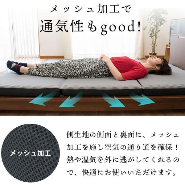 三つ折り高反発マットレス