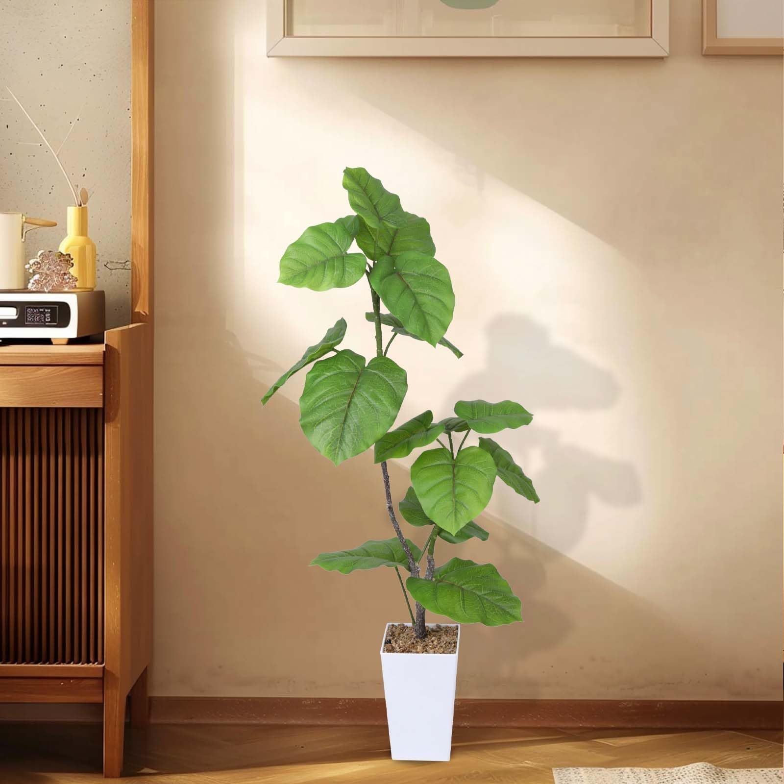 フェイクグリーン 人工観葉植物 100cm 観葉樹 造花 光触媒 消臭 お手入れ簡単 オフィス 室内 インテリア