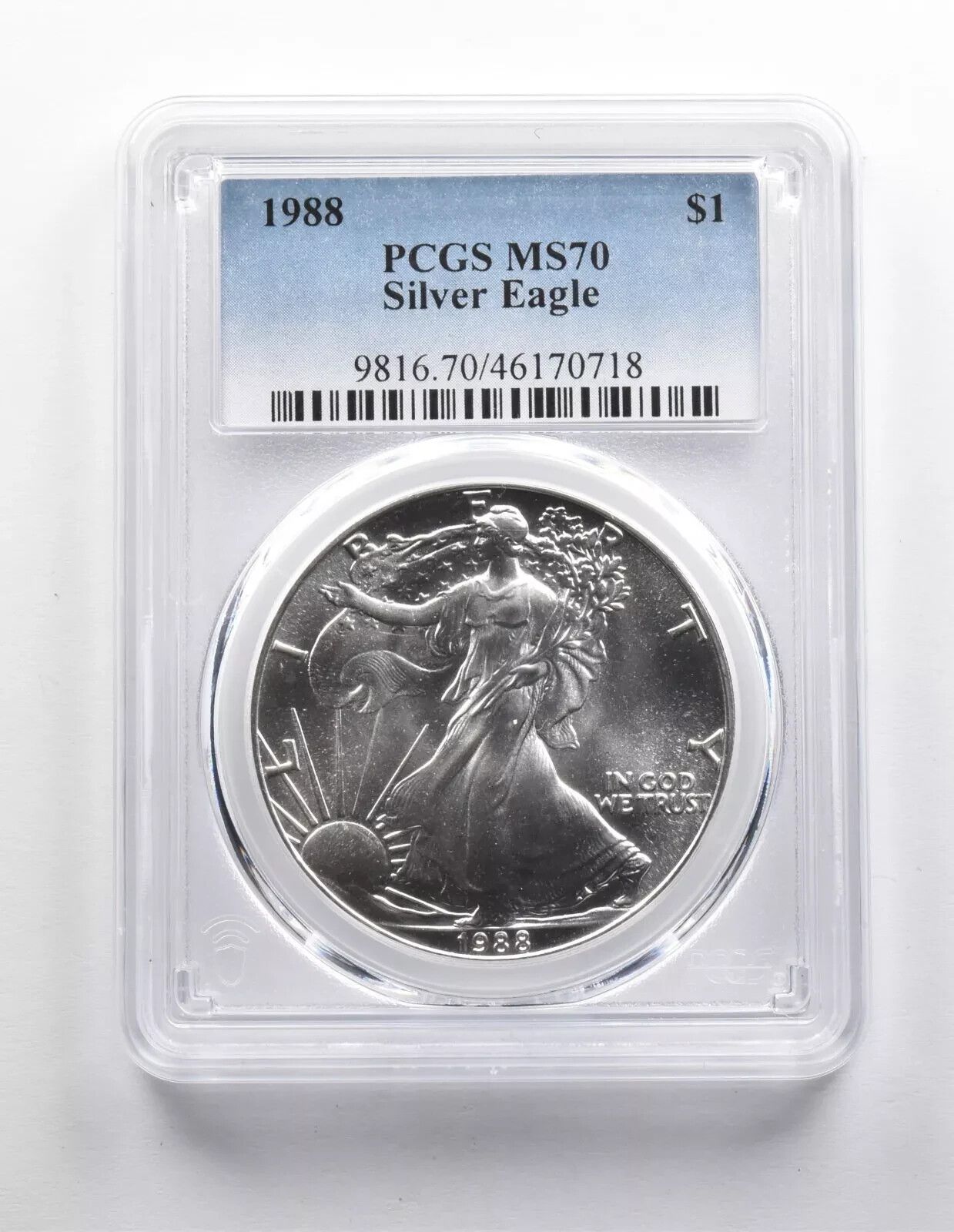 MS70 1988年 アメリカンシルバーイーグル PCGS ブ 楽天市場