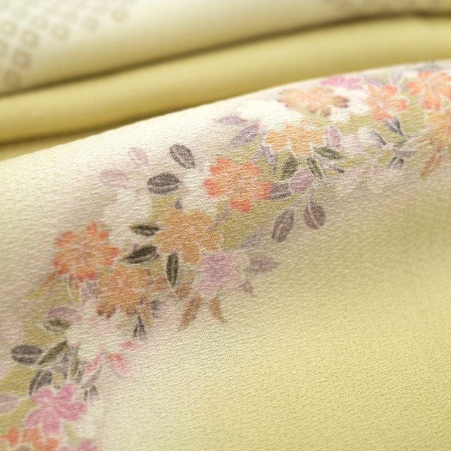 中古すごい値！小紋 着物 袷 正絹 さが美 扱い 日本の絹 丹後