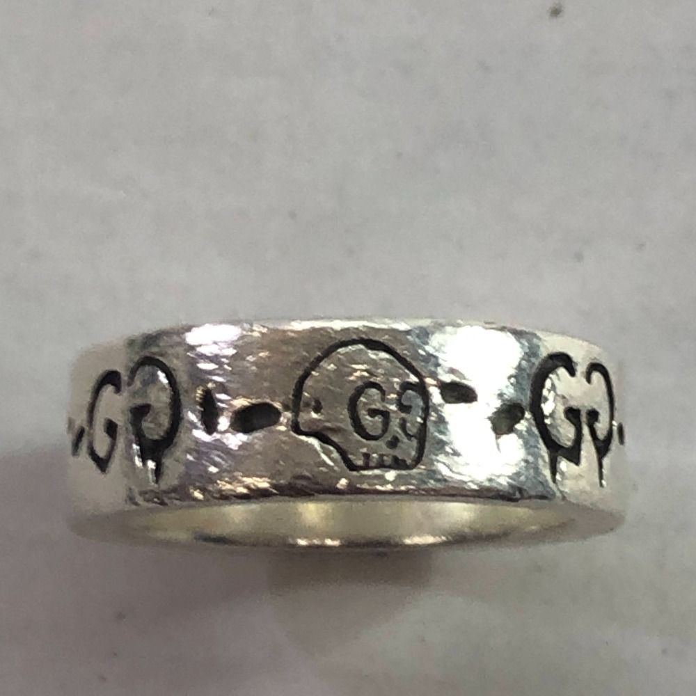 04w3763∞※【中古】 GUCCI グッチ ゴーストリング Ag925 8号 04w3763∞※【中古】 GUCCI グッチ ゴーストリング Ag925 8号