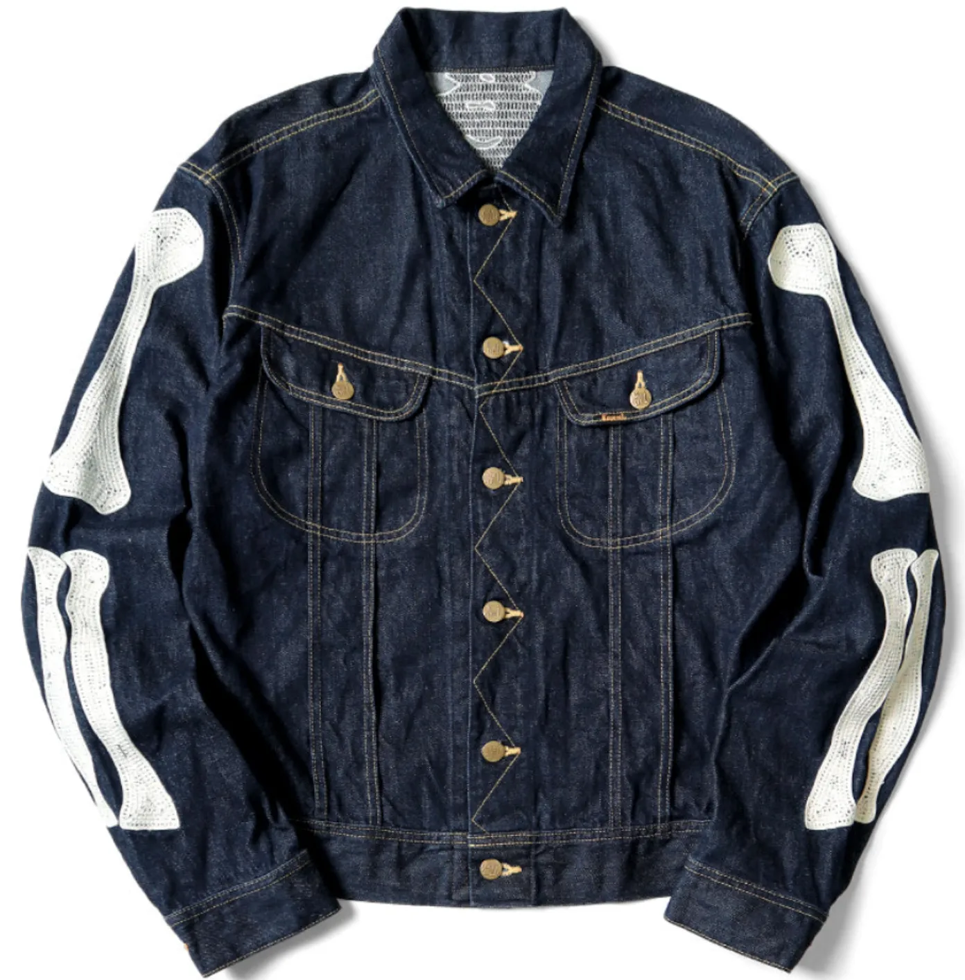 capital bone denim jacket & pants キャピタル Blue Bone Kapital Skeleton Denim Jacket