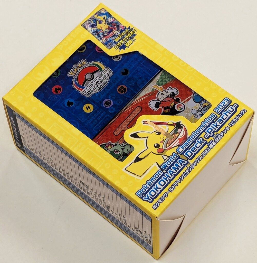 Pokemon SVシリーズ ポケモンワールドチャンピオンシップス2025 横浜 記念デッキ ピカチュウ 外箱 開封 イタミ 中