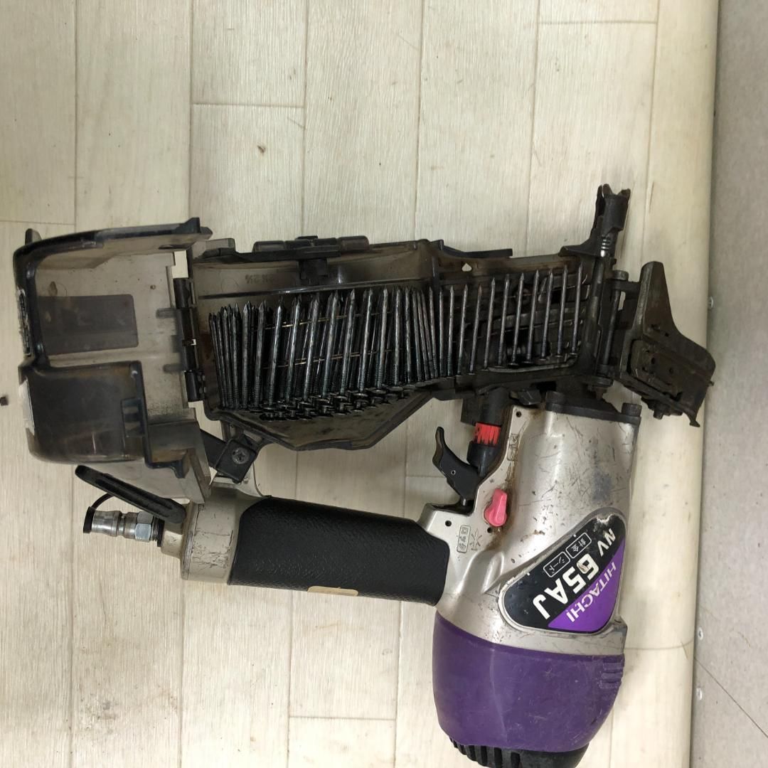  HITACHI 日立工機 NV 65 AJ ロール釘打機 mm 高圧 釘打ち機 釘打ち エア工具 建築 大工 現場 DIY リフォーム 88264 11 釘打機 エアーツール