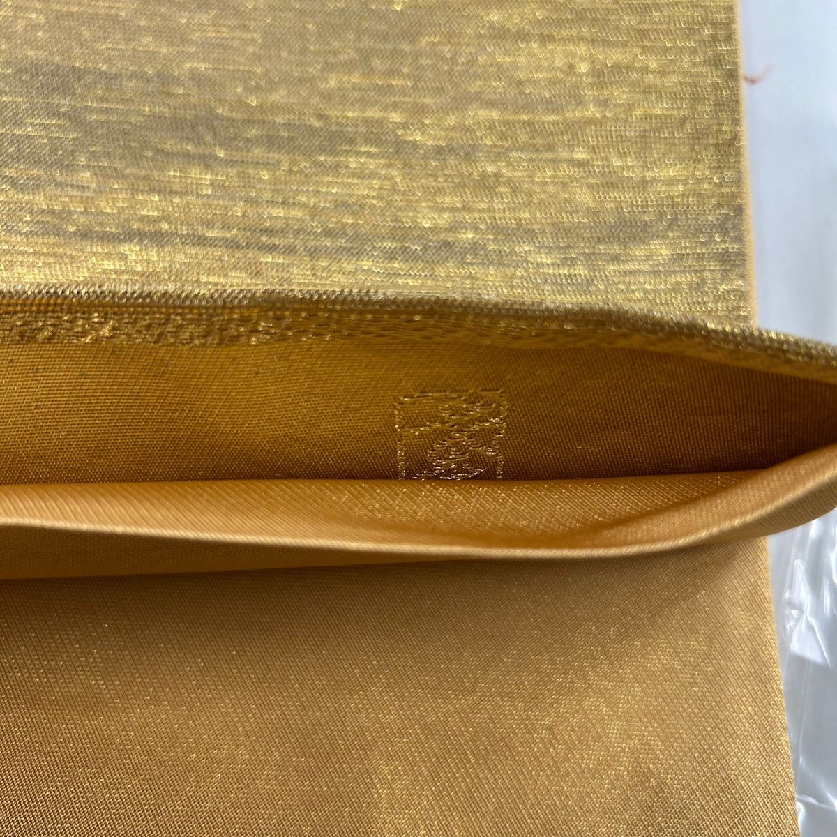 袋帯 美品 秀品 加納幸 落款 霞 金糸 箔 金色 六通 正絹 【中古