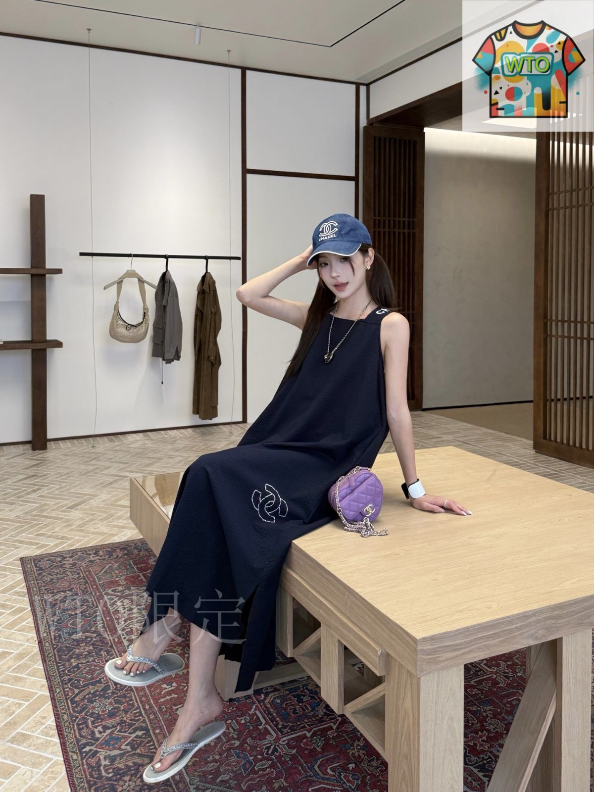 今日特価】Chanel 新款 ヴィンテージ風ロングワンピース - メルカリ