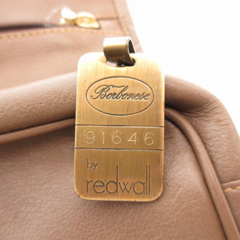 ボルボネーゼ BORBONESE ショルダーバッグ レザー うずら柄 ゴールド