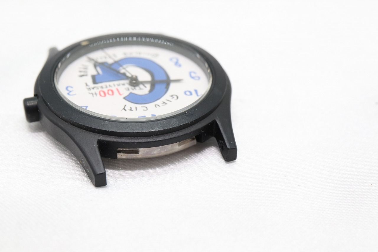 【W89-19】レア 日比野克彦 岐阜市科学館 100周年 腕時計 フェイスのみ