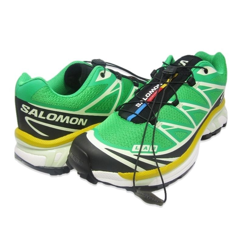 SALOMON サロモン 27.5cm XT-6 L47583100 スポーツ スタイル シューズ ローカット Bright Green Black Sulphur 18001074