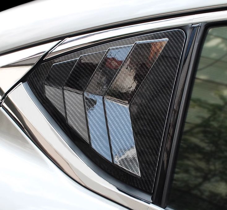 レクサス LEXUS ES200 260 300h 2018-2025 リヤ ウィンドウ エアインテーク 外装 ガーニッシュ ルーバー カバー 2P