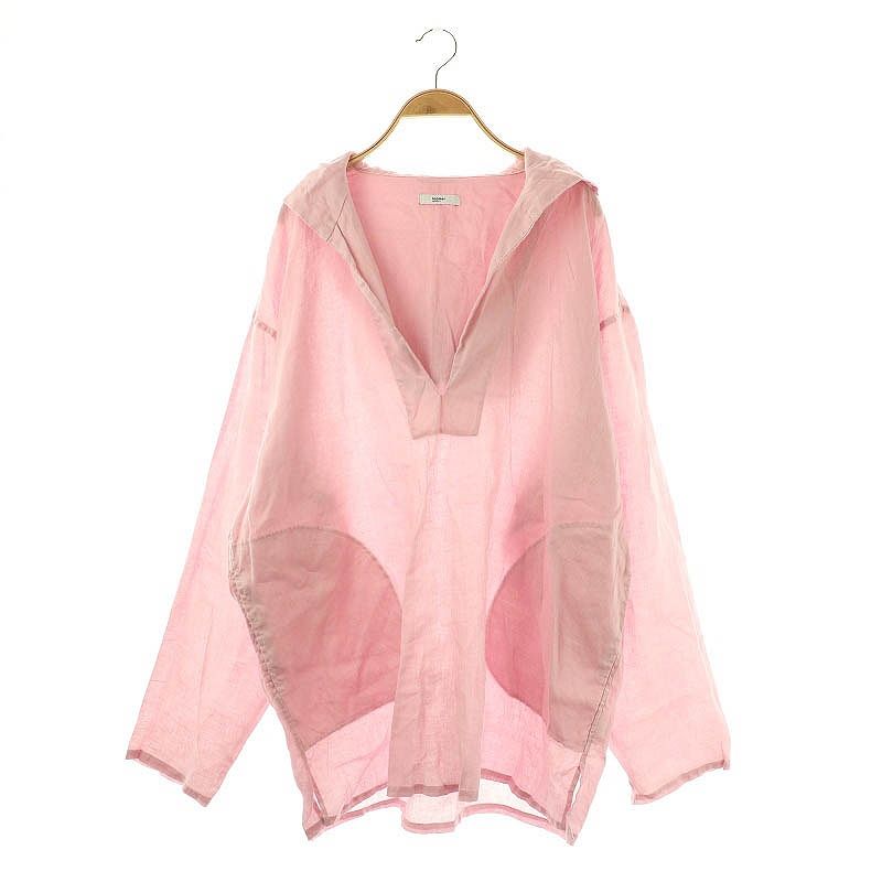 ルーマー loomer Botanical dye Linen Hoodie プルオーバー JOURNAL STANDARD LUXE取り扱い パーカー スキッパー F ピンク |AT OS