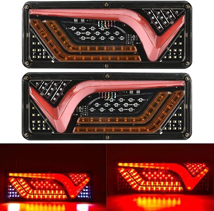 世界の トラック LED テールランプ 24V 薄型 シーケンシャル 流れる V