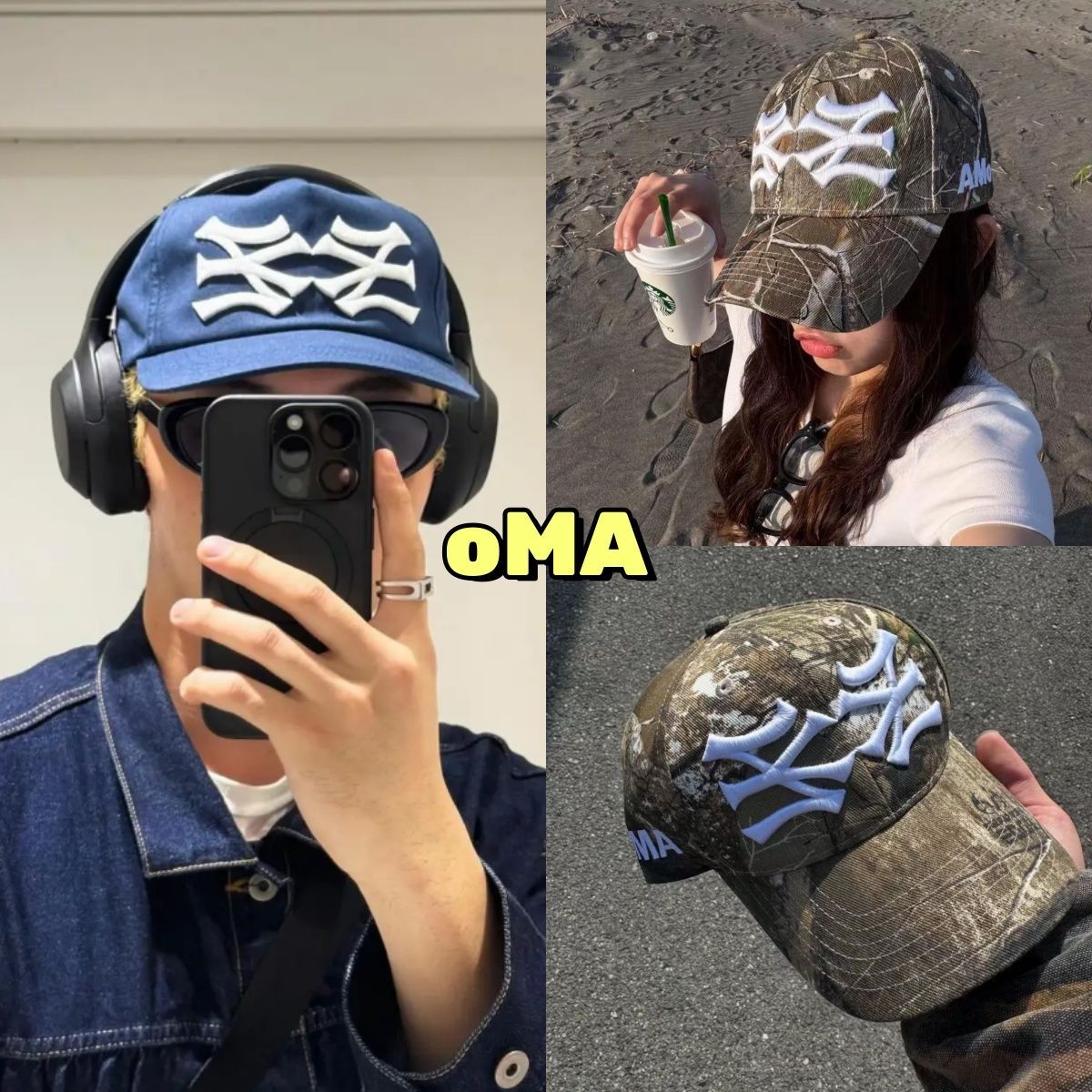 OMA キャップ　ネイビー oMA studios キャップ ネイビー - メルカリ