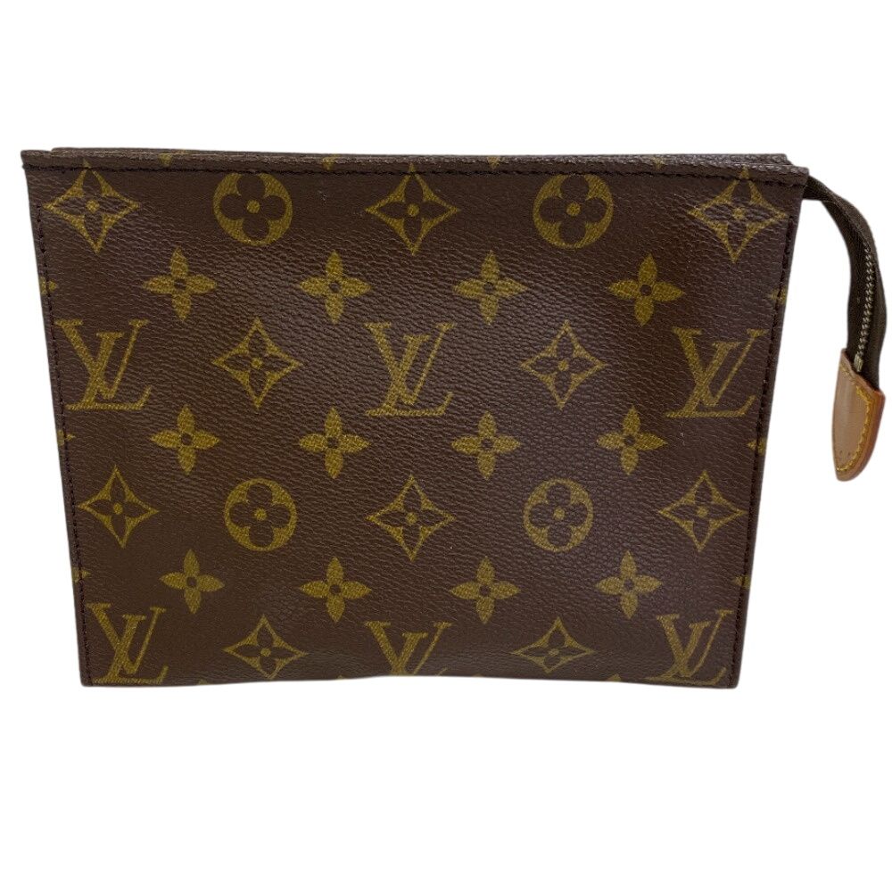 ５％OFF フォロワークーポン LOUIS VUITTON ルイヴィトン ルイヴィトン M47544 ポッシュトワレット19 小物入れ モノグラム ポーチ 小物入れ ブラウン ユニセックス
