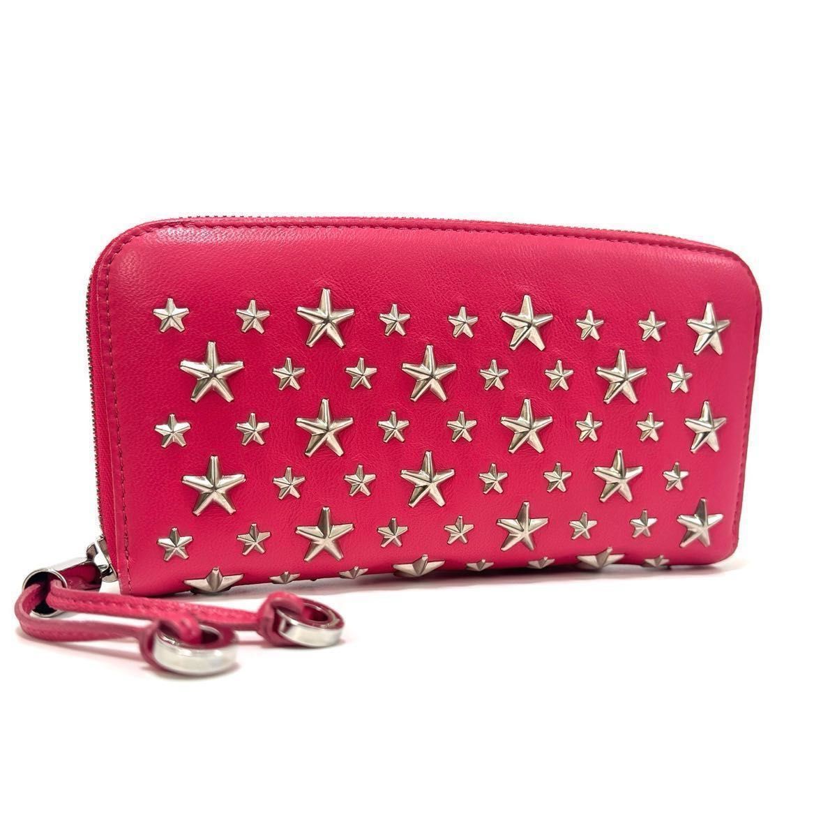 ジミーチュウ 長財布 ロングウォレット long wallet 財布 ピンク