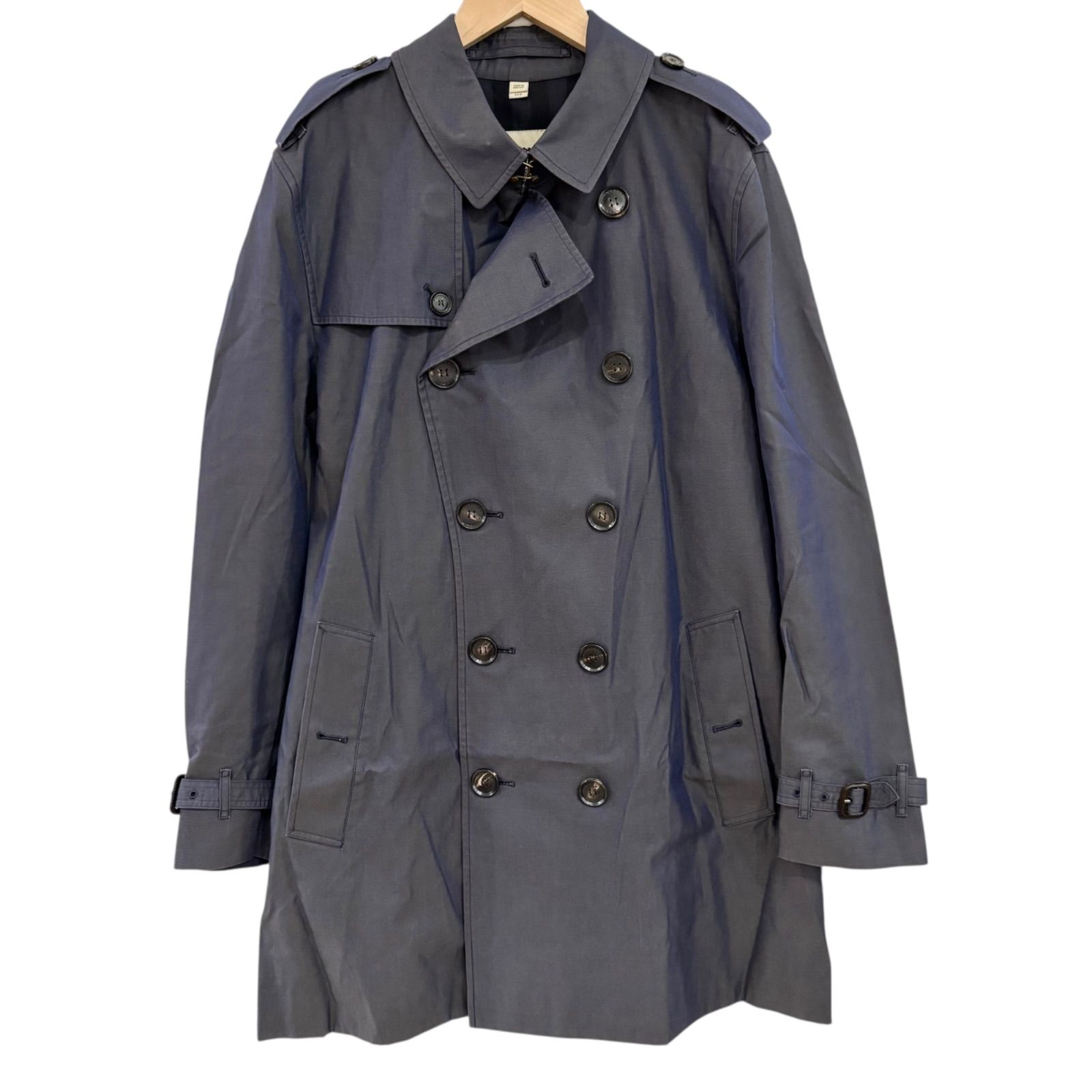 希少☆バーバリー チェルシー ロング トレンチコート メンズ 46 ノバ