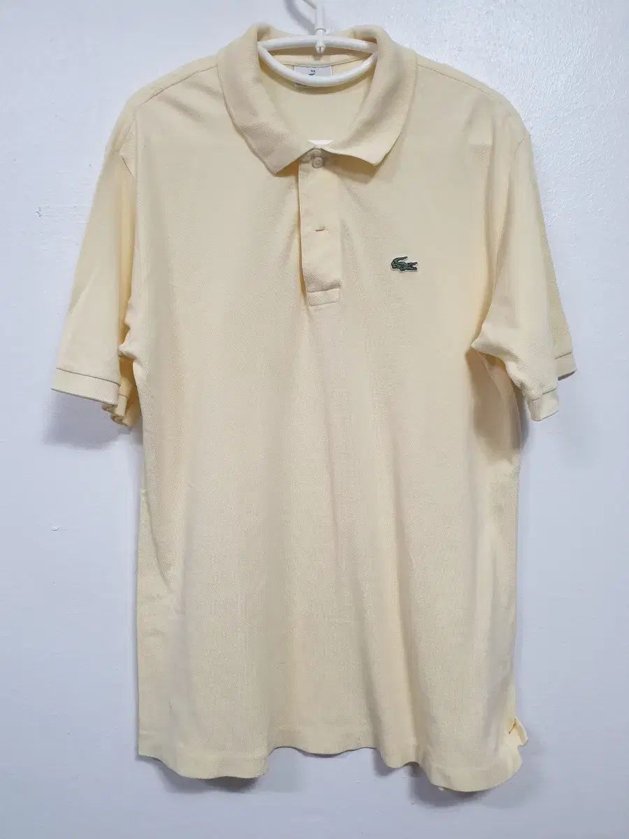 LACOSTE(ラコステ) アイボリー クラシックフィット ポロシャツ カラー 半袖 Tシャツ 105 サイズ