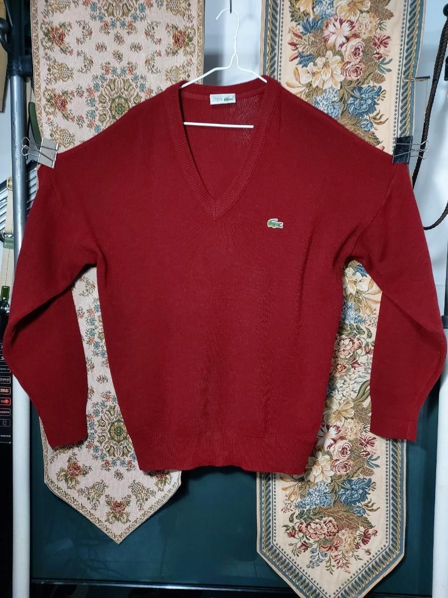 【雷市場（ポンジャン）商品韓国直送】6 （ 110 ） LACOSTE(ラコステ) ブレンド Vネック ニット セーター 状態 A