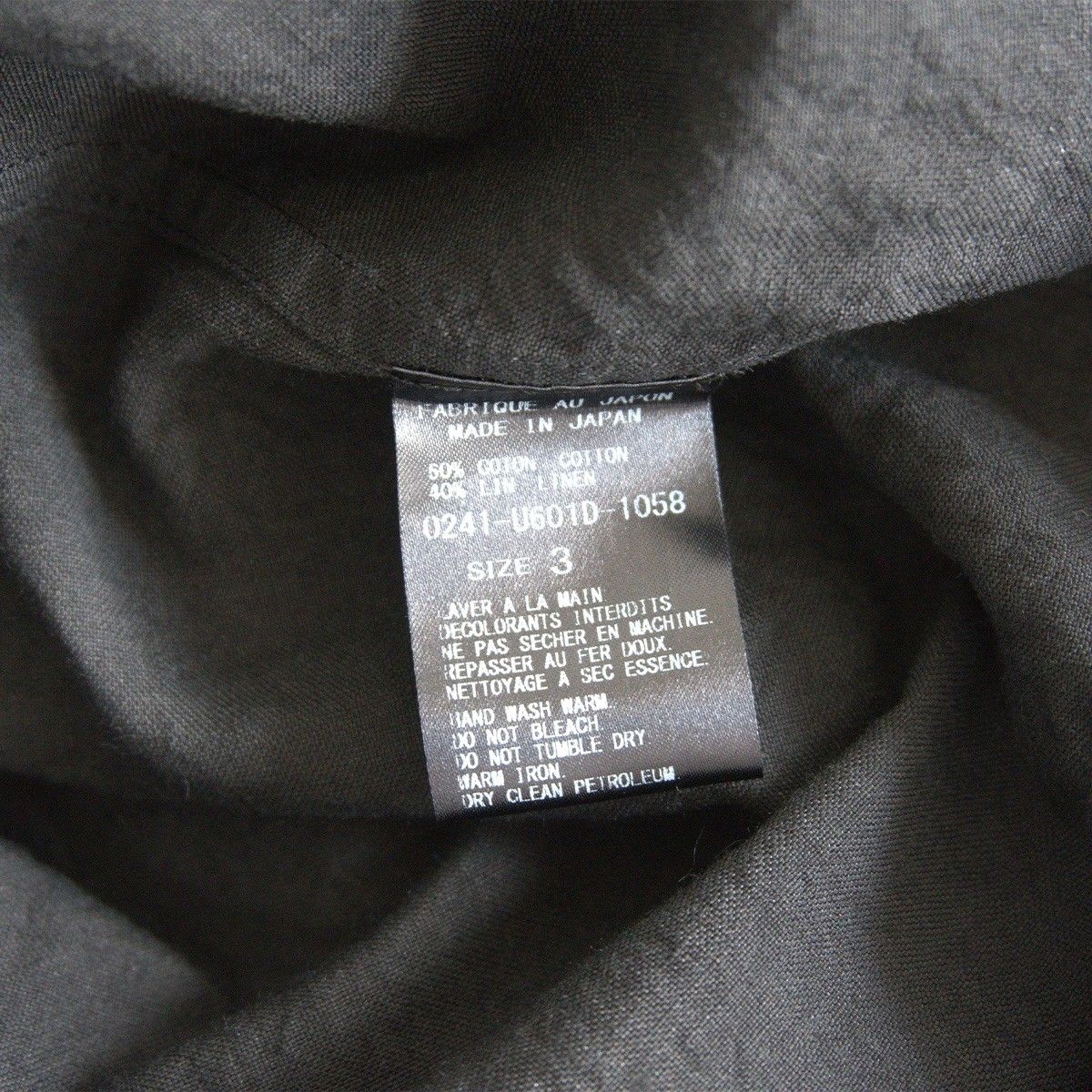 ARTS&SCIENCE 24SS バンドカラー シャツ 24SS】 ARTS&SCIENCE 【コットン リネン バンドカラー シャツ】3