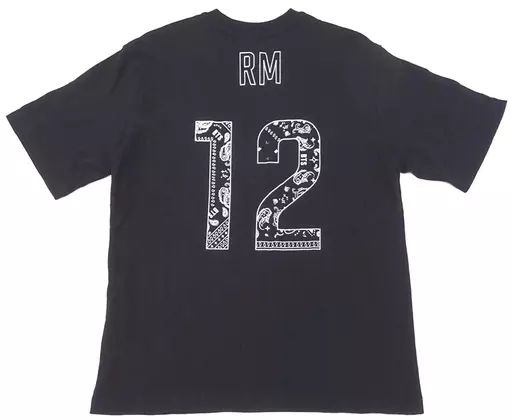 衣類　アールエム(BTS/防弾少年団) TEAM BTS Tee(Tシャツ) ブラック Mサイズ 「BTS POP UP ： HOUSE OF BTS」 韓国・東京限定 中古】衣類 アールエム(BTS/防弾少年団) TEAM BTS Tee(Tシャツ