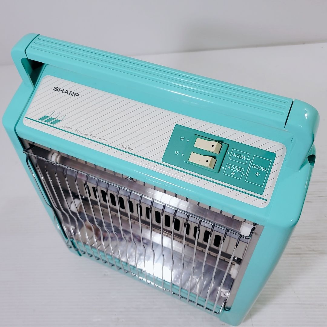 昭和レトロ シャープ 電気ファンヒーター HX-86F グリーン レトロ
