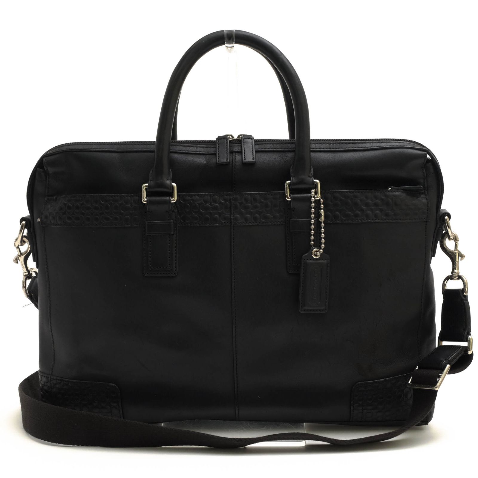 コーチ COACH バッグ ブリーフケース ビジネスバッグ 鞄 ビジネス メンズ 男性 男性用 レザー 革 本革 ブラック 黒 F70454 Gramercy Leather Zip Top Briefcase グラム レザー ジップ トップ ブリーフ ミニ