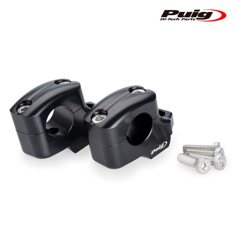 Puig 22101N PULLBACK RISERS BLACK UP25mm BACK16mm Φ29mm YAMAHA MT-09 24-25 MT-09 SP 24-25 プーチ プルバックライザー