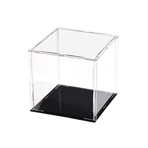 DMiotech 1個 アクリル 陳列ケース箱 透明 防塵ショーケース 10x10x10 cm コレクター用