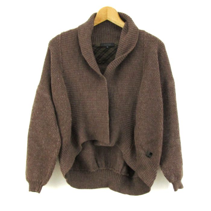 BURBERRY BLACK LABEL - バーバリーブラックレーベル カーディガン ショールカラー トップス レディース 38サイズ ブラウン系 BURBERRY BLACK LABEL バーバリーブラックレーベル カーディガン ショールカラー